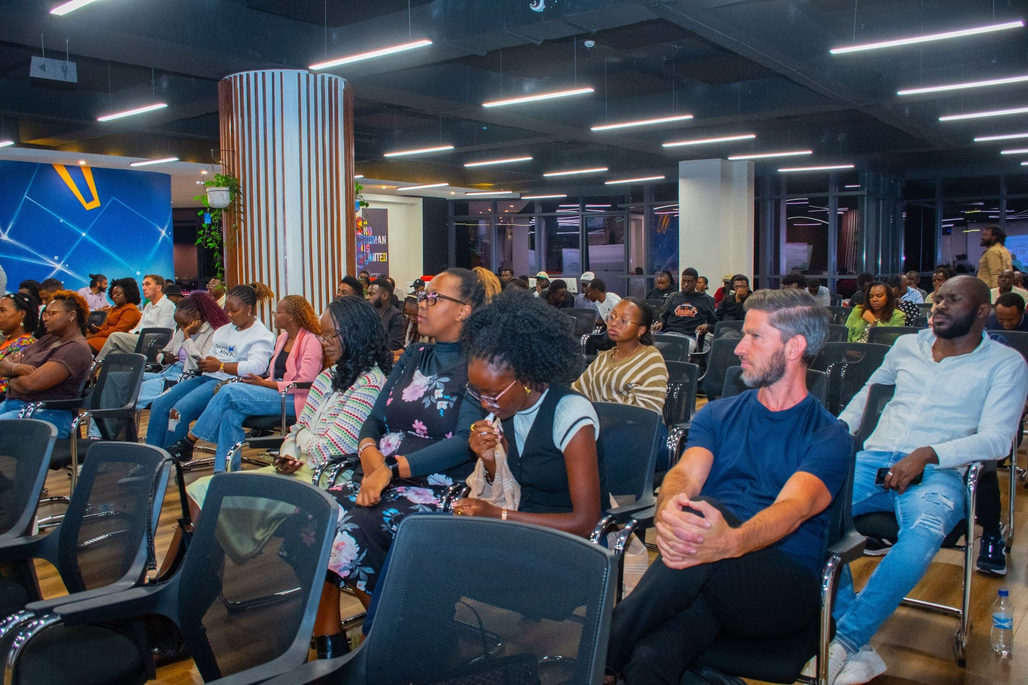 A full room at an EGP stablecoin reception in Nairobi